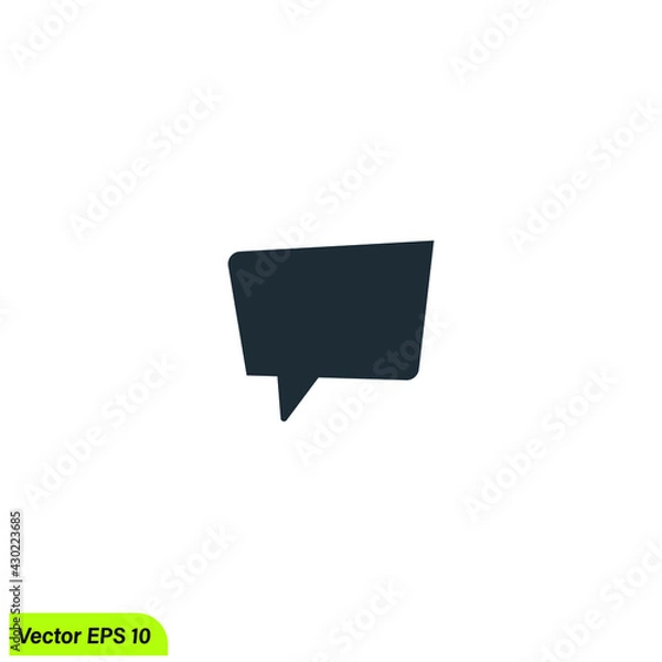 Obraz bubble speech vector illustration coversation icon vector illustration simple design element