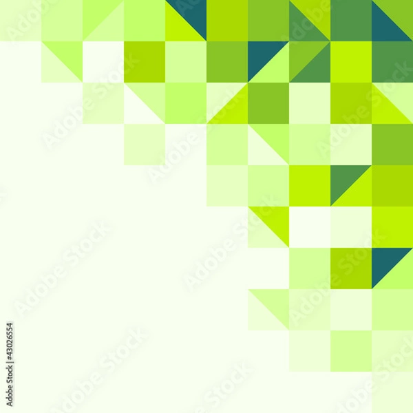 Obraz Green geometric background