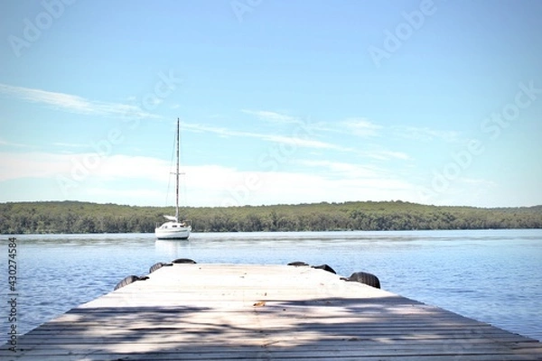 Obraz boats on the river