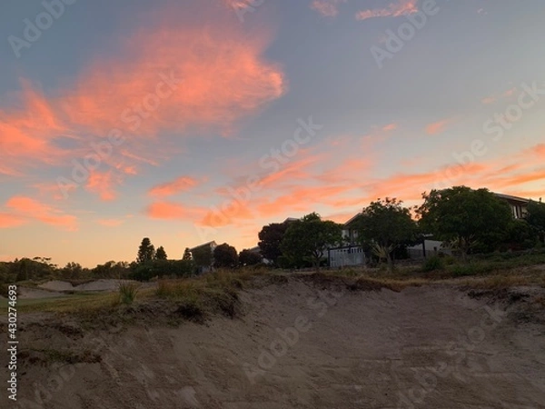 Obraz sunset in the city