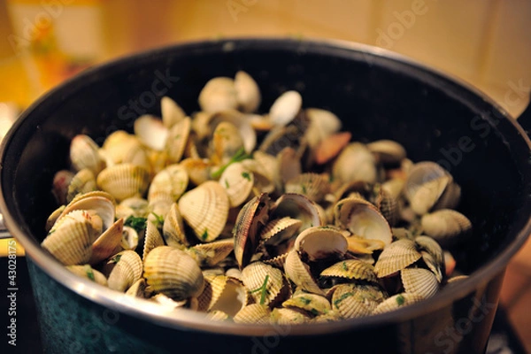 Fototapeta Cuisson des coques