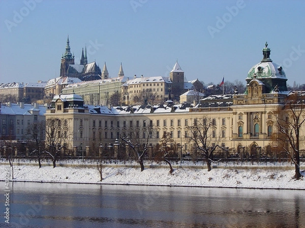 Fototapeta prague.winter.