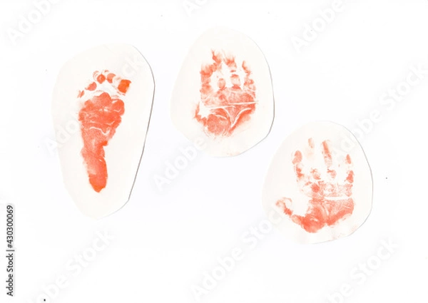 Obraz 手形と足型