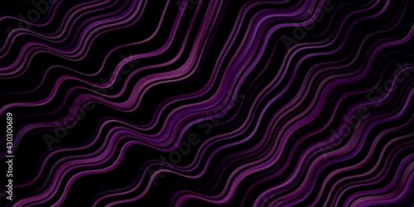 Fototapeta Dark Purple vector pattern with lines.