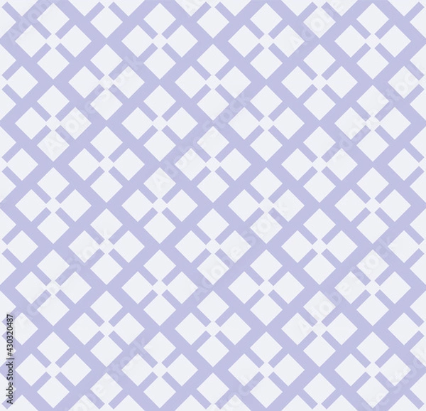 Fototapeta Japanese Square Flower Vector Seamless Pattern