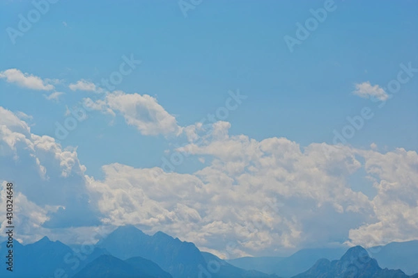 Obraz clouds in the mountains