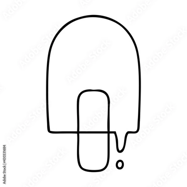 Fototapeta melting ice lolly