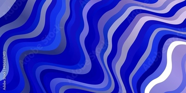 Fototapeta Light Pink, Blue vector background with bent lines.