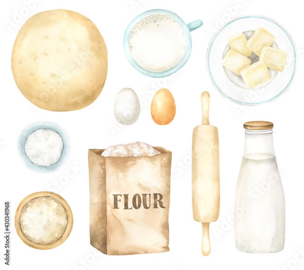 Obraz Baking Ingredients Set