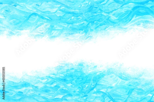 Fototapeta 水 波 ブルー 水彩 ベクター 背景