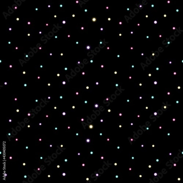Obraz Seamless pattern with neon dots 
