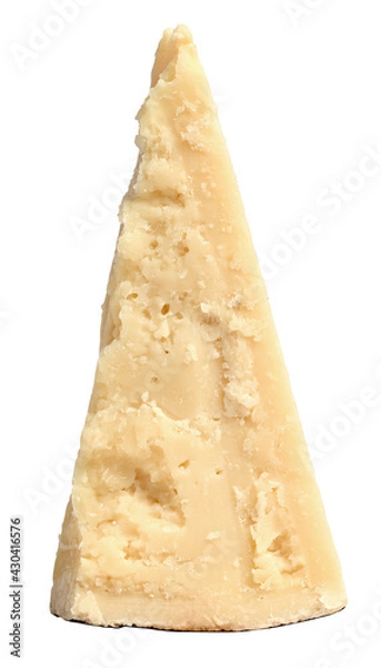 Obraz Pecorino Romano wedge, isolated on white background
