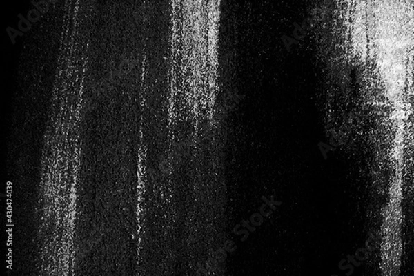 Fototapeta Dark grunge and scratches Background. Creepy black texture with copy space