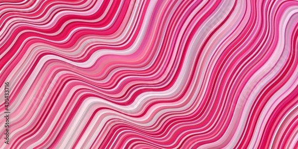 Fototapeta Light Pink, Yellow vector backdrop with circular arc.