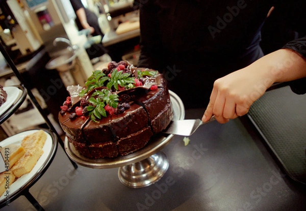 Obraz decadent chocolate cake