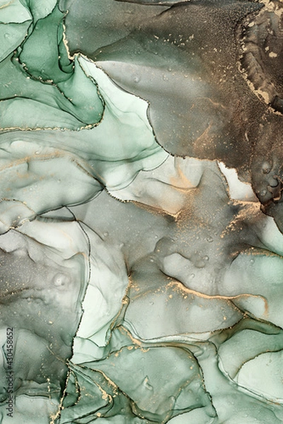 Obraz Alcohol ink art.Mixing liquid paints. Modern, abstract colorful background, wallpaper. Marble texture.Translucent colors
