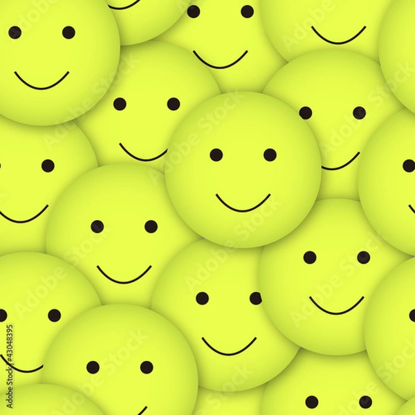 Fototapeta seamless vector smileys