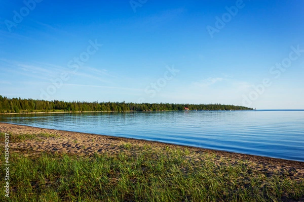 Obraz Providence Bay beach, summer scenery of Manitoulin island on Huron Lake, Canada