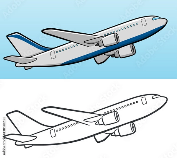Obraz plane flying in the sky
