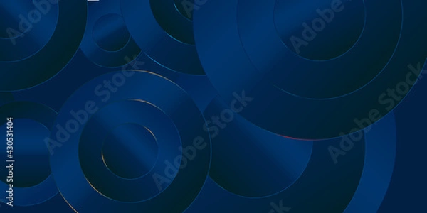 Fototapeta abstract blue background with circles