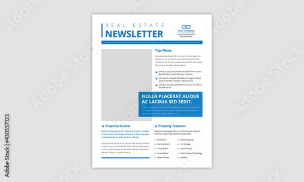 Obraz Newsletter Flyer