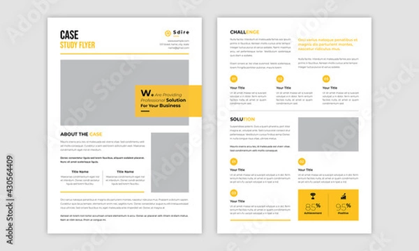 Obraz Case Study Flyer