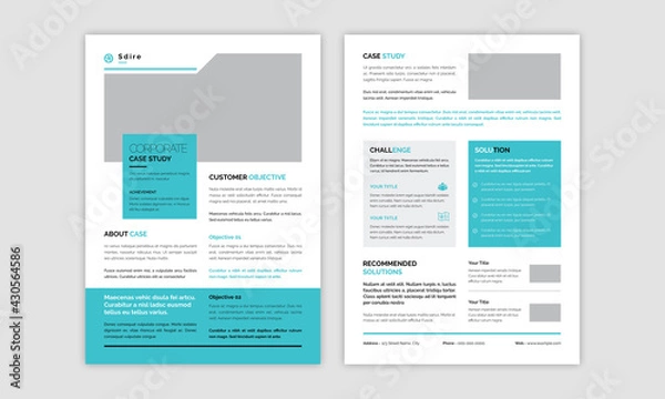 Obraz Case Study Flyer