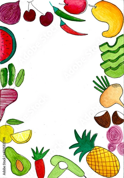 Obraz Food Border 