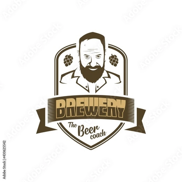 Obraz Brewery logos and emblems design