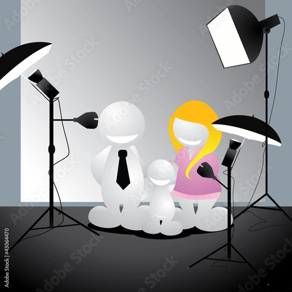 Obraz studio famille