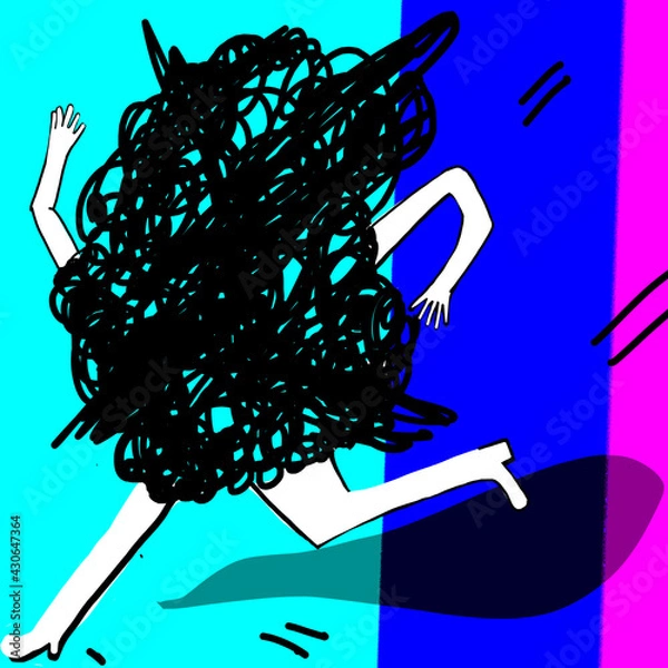 Obraz Enredado y corriendo