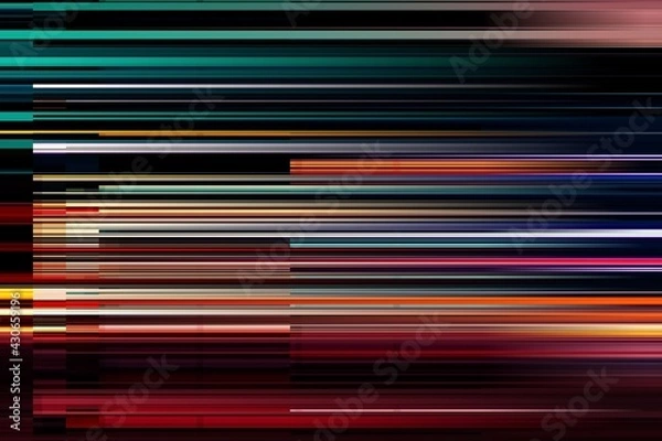 Fototapeta Modern background with dead pixel and bug, glitch and error signal. Optical distortion, overlapping geometric. It can be used for web design, printed products and visualization of music.