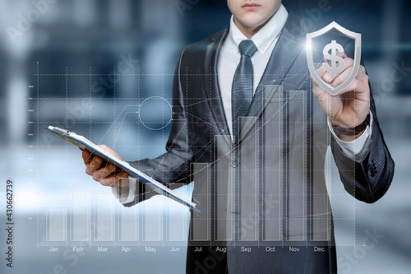 Fototapeta The concept of obtaining a guaranteed profit.