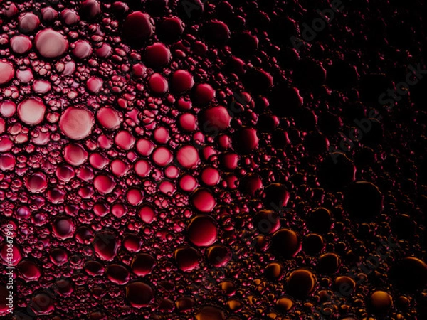 Obraz Oil bubbles on the water surface