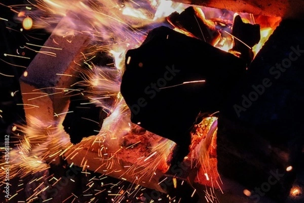 Obraz fire in action