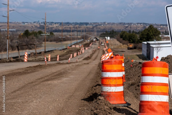 Obraz cones on the road