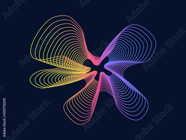 Fototapeta Abstract Background line waves.