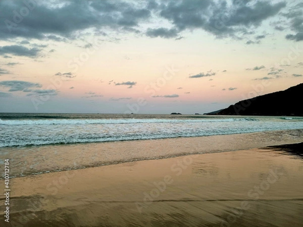 Fototapeta sunset on the beach