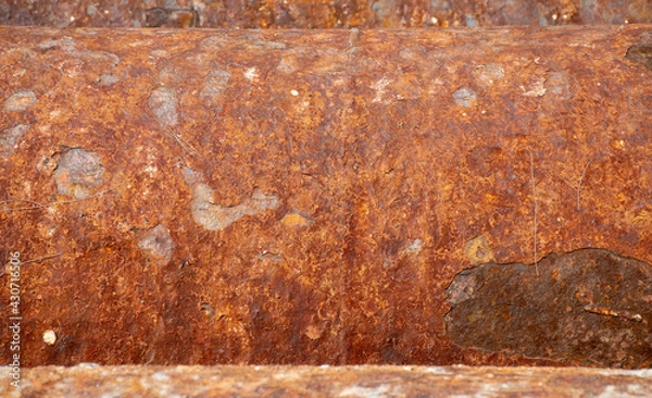 Fototapeta A rusty on oil pipeline