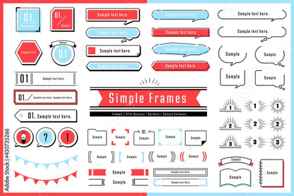 Obraz シンプルで可愛いフレームセット
