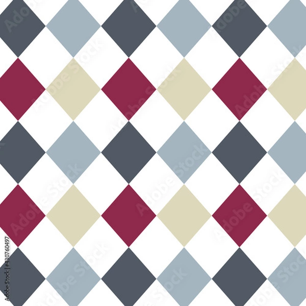 Fototapeta background with diamonds suitable for shirt, red, grey, and brown and white colors background