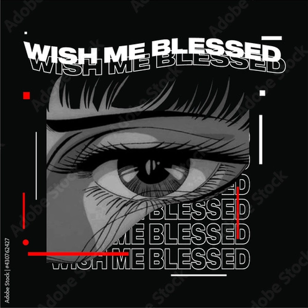 Fototapeta aesthetic anime eye graphic 