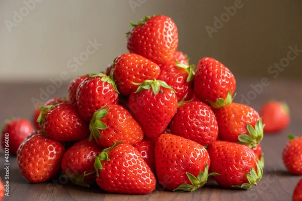 Obraz 山盛り新鮮いちご