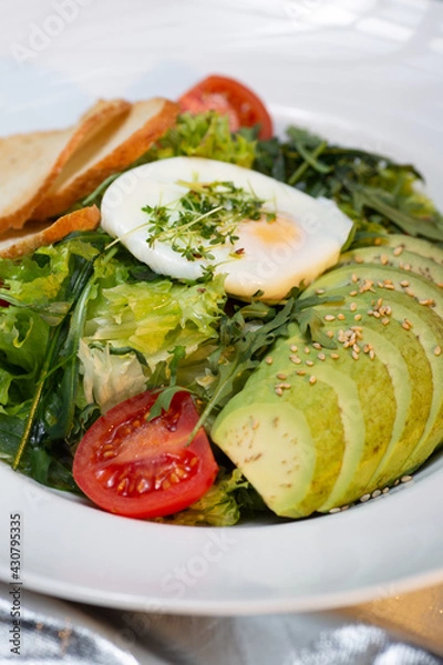 Obraz healthy salad with avocado