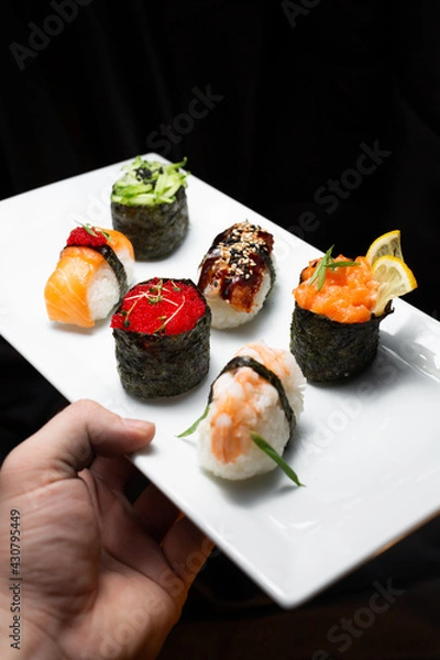 Obraz sushi on a plate
