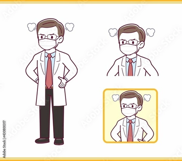 Fototapeta お医者さんのイラスト