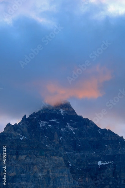 Obraz Illuminated clouds during sunset