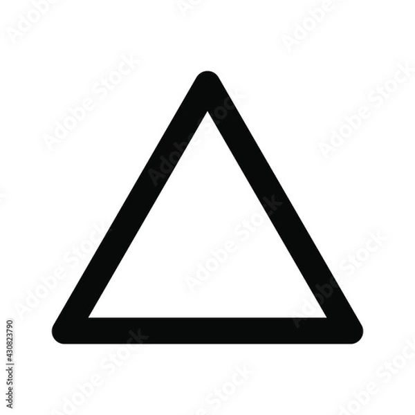 Obraz Triangle symbol design vector template on white background.