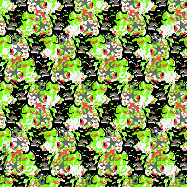 Fototapeta green abstract floral background