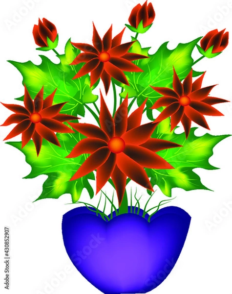 Fototapeta CARNATION TRANSPARENT BACKGROUND